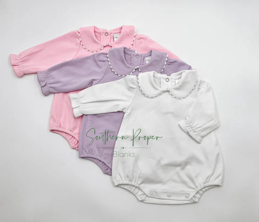 Long Sleeved Scalloped Collar Bubble