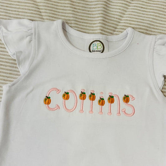 Pumpkin Lettering Shirt