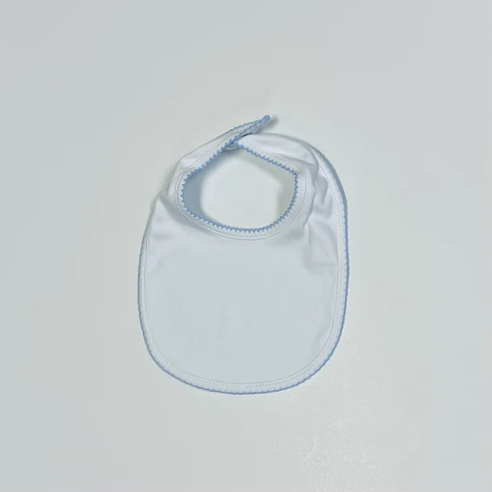 Baby picot trim bib