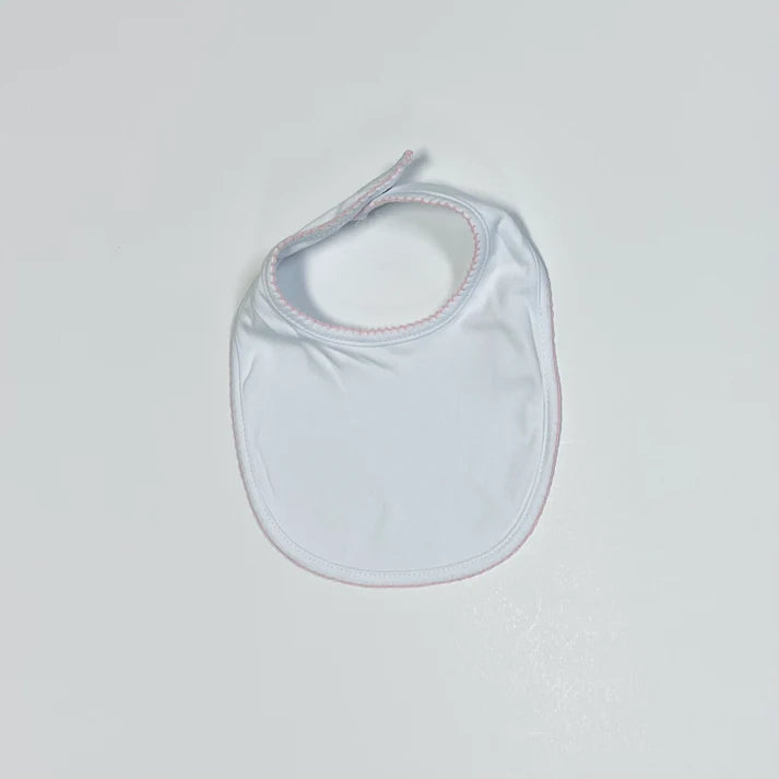 Baby picot trim bib