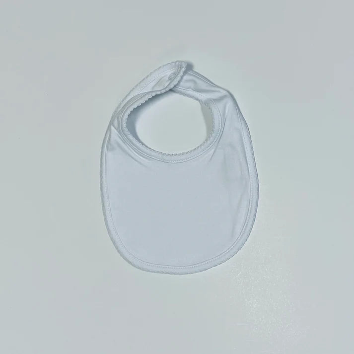 Baby picot trim bib