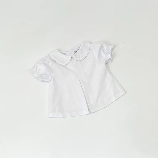 Girl Pleated Peter Pan Diaper Shirt