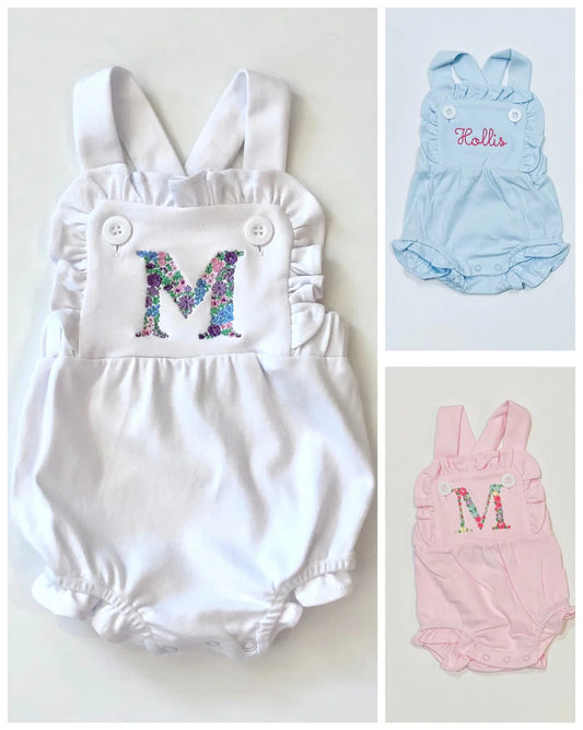 Knit Sunsuit with Ruffle